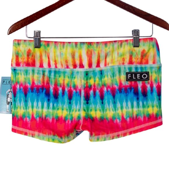 Fleo Pants - Fleo Shorts- Tie Dye, Large